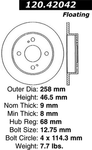 Stoptech 127.42042L Auto Part
