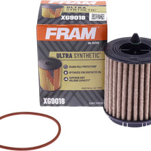 FRAM Ultra Synthetic Automotive Replacement Oil Filter, Designed for Synthetic Oil Changes Lasting up to 20k Miles, XG9018 (Pack of 1)