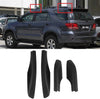 4PCS Black ABS Car Roof Luggage Rack Rail End Cover Shell Protector Fit for Toyota Fortuner 2004-2014 Outdoors Use (Color : Black)