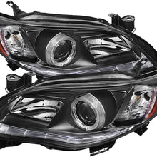 Spyder 5074263 Toyota Corolla 11-13 Projector Headlights - Halogen Model Only (Not Compatible With Xenon/HID Model) - DRL LED - Black (Black)