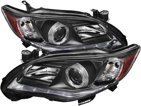 Spyder 5074263 Toyota Corolla 11-13 Projector Headlights - Halogen Model Only (Not Compatible With Xenon/HID Model) - DRL LED - Black