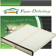FUN-DRIVING Macrofiber Cabin Air Filter,Microfilter,Long-Fiber,Replacement for 64119237554/64119237555