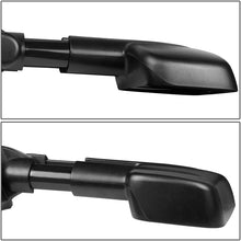 Left Side Black Manual Telescoping Folding Rear View Side Towing Mirror Replacement for Silverado Sierra GMT900 07-14