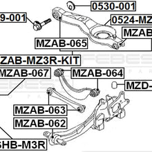FEBEST MZAB-062 Rear Suspension Arm Bushing