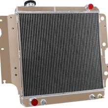 ALLOYWORKS Jeep Wrangler Radiator, 3 Row Full Aluminum Radiator For 1987-2006 Jeep Wrangler YJ TJ 2.4L 2.5L 4.0L 4.2L