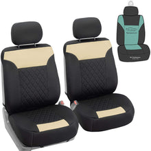FH Group FB089102 Neosupreme Quality Car Seat Cushions (Beige) Full Set with Gift – Universal Fit for Cars Trucks & SUVs