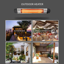 OCYE Infrared Heater, 1880 W Wall-Mounted Heater, Waterproof, Safe and Silent, Indoor and Outdoor Terrace Garage Wall or Ceiling, Black
