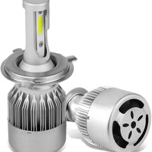 DNA Motoring HID-LED-LB-FAN-H4-HL Pair of LED Light Bulbs with Cooling Fan