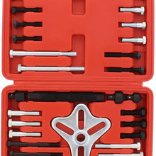 Auto Body Now ABN Harmonic Balancer Puller 46-Piece Tool Kit – Flywheel Remover, Crankshaft Pulley Removal, Steering Wheel Pulling Set
