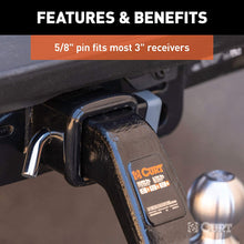 CURT 23021 Trailer Hitch Lock, 5/8-Inch Pin Diameter, Fits 2, 2-1/2 or 3-Inch Receiver