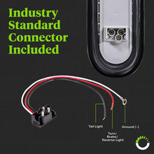 2 Red + 2 White 6" Oval LED Trailer Tail Light Kit [DOT Certified] [Grommets & Plugs Included] [IP67 Waterproof] Stop Brake Turn Reverse Back Up Trailer Lights for RV Truck Jeep