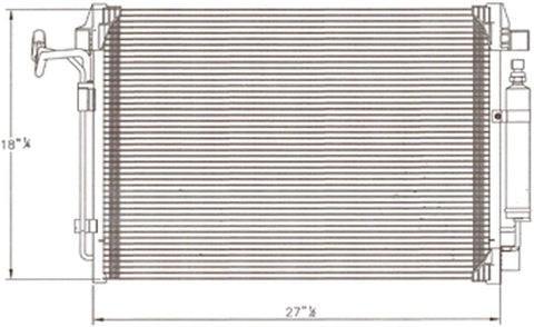 CPP Air Conditioning Condenser for 09-14 Nissan Murano NI3030166