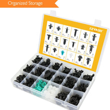 EZYKOO Push Bumper Fastener Rivet Clips with 18 Most Popular Sizes Auto Push Pin Rivets Compatible with Benz, BMW, Toyota, Honda, Subaru, Nissan, Mazda etc