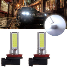 SCITOO White H11 LED Bulbs COB LED Light with Projector for Fog Light Plug and Play Style,2Pcs