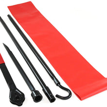 Red Hound Auto 1988-1998 Compatible with Chevy C/K Lug Extension Ratchet Tire Tool Replacement Kit for Jack w Case