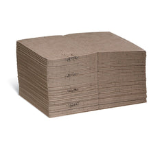 New Pig Brown Oil-Only Absorbent Mat Pad, 21 oz Absorbency Per Pad, Mediumweight, Looks Cleaner for Longer, Absorbs Oils & Fuels, Repels Water, 20" x 15", 100 Pads Per Bag, MAT560