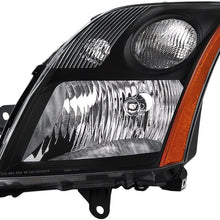 Xtune headlights for Nissan Sentra 07-09 L4 2.0L 2.5 L - OEM Black Right