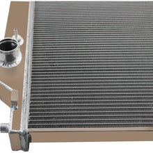 ALLOYWORKS 4 Row Core Aluminum Radiator For 2003-2007 Ford F250 F350 F450 F550 F53 6.0L Turbo Diesel Powerstroke
