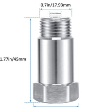 4 Packs M18 x 1.5 Oxygen Sensor Fitting Bung Defouler Straight O2 Oxygen Sensor Restrictor Fitting