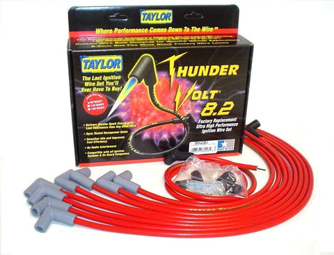 Taylor Cable 86230 Spark Plug Wire Set (8.2 Thunder-Volt Red)