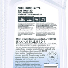 Shell Rotella 550049485-6PK T4 Triple Protection 10W-30 Diesel Engine Oil (CK-4), 1 Quart, 6 Pack