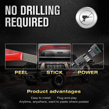 AMBOTHER 60-Inch Tailgate Light Bar Double Row Waterproof Light Strip Running Turn Signal Brake Reverse Tail Lights 5050 LEDs No Drill Install for Pickup Trucks Trailer Car