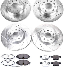 Power Stop K7502-26 Front & Rear Z26 Street Warrior Brake Kit Audi