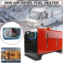 5KW 24V Car Truck Fuel Heater Parking Fuel Air Heater for Car Interior Thawing Car Start Car Glass Fog Defrosting Red