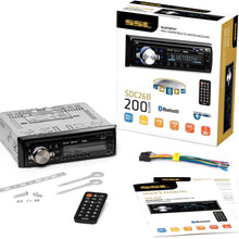 Sound Storm Laboratories SDC26B Car Stereo - Single Din, Bluetooth Audio and Hands-Free Calling, Built-in Microphone, MP3 Player, CD, USB Port, AUX Input, AM/FM Radio Receiver, Wireless Remote Control