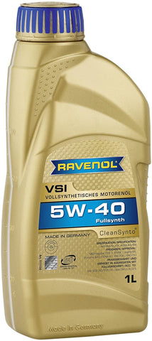 RAVENOL J1A1538 VSI 5W-40 Fully Synthetic Motor Oil (1 Liter)