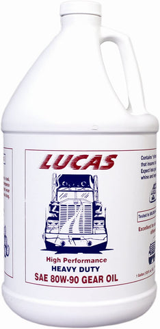 Lucas Oil 10046-PK4 Heavy Duty 80/90 Plus Gear Oil - 1 Gallon Jug, Pack of 4