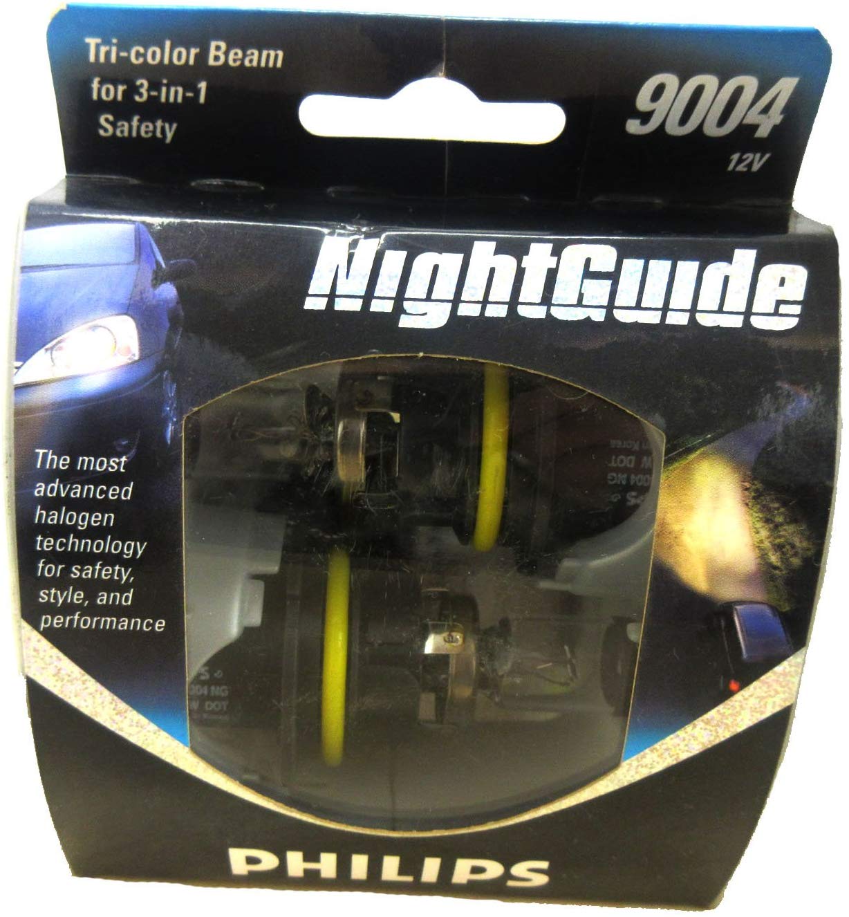 Philips 9004 NGS2 NightGuide Headlight Bulb Classic (Pack of 2)