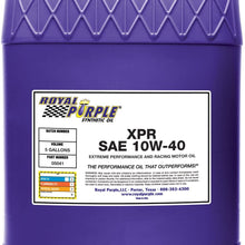 Royal Purple 05041 XPR 10W-40 Extreme Performance Synthetic Racing Motor Oil - 5 gal.
