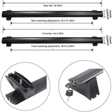 JUEDIMA Black Roof Rack Crossbars Replacement for 2011 2012 2013 2014 2015 2016 2017 2018 2019 2020 Grand Cherokee,Rooftop Luggage Crossbars