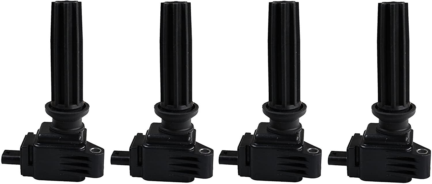 ENA Pack of 4 Ignition Coils Compatible with Ford Lincoln - Edge Escape Focus Fusion MKT MKZ - C1816 UF-670 DG546
