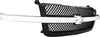 Grille for Chevrolet Avalanche 03-06/Silverado 03-07 Mesh Painted-Gray W/Chrome Center Bar Base/LS/LTFits 2007 Classic