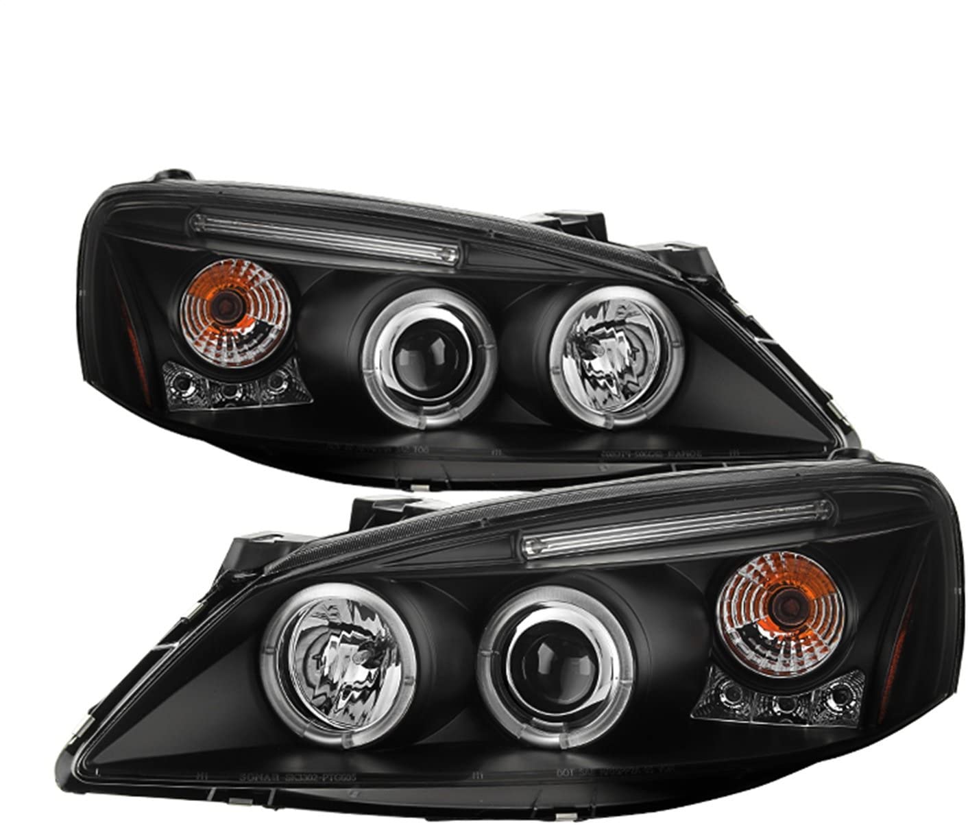 Spyder Auto 5011596 LED Halo Projector Headlights Black/Clear