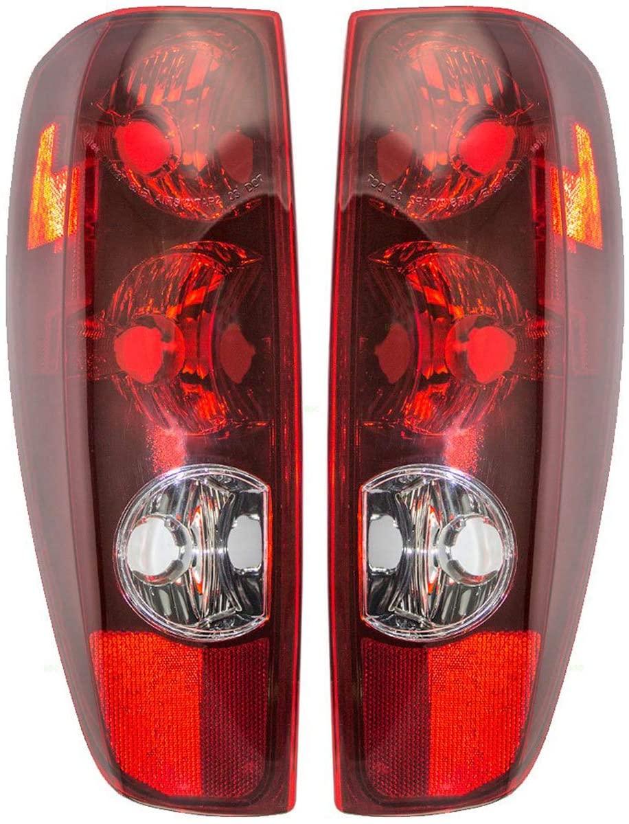 2004-2012 Chevrolet/Chevy Colorado & GMC Canyon, 2006 Isuzu i-280 i-350, 2007-08 i-290, i-370 Taillight Taillamp Rear Brake Tail Light Lamp Pair Set Right Passenger And Driver Side (2012 12 2011 11 2010 10 2009 09 2008 08 2007 07 2006 06 2005 05 2004 04)