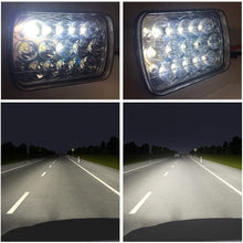 AAIWA H6054 Led Headlights 7x6 5x7 45W Headlamp 2PCS Hi/Low Sealed Beam Rectangle Headlight Replacement for Jeep Wrangler YJ Cherokee XJ Trucks 4X4 Offroad 6054 H5054 H6054LL 69822 6052