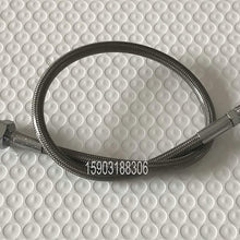 WHWEI Covered Motorcycle Brake Oil Hose Line Stainless Steel Braided PTFE Pipe with Hexagonal Joint and Outer Filament (Color : 40cm)