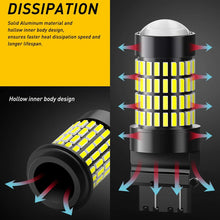 3157 LED Reverse Light Bulbs, AUXITO 1400 Lumens 4014 102-SMD 3056 3156 3057 4157 LED Bulbs with Projector for Backup Reverse Lights Tail Brake Signal Lights, 6000K Xenon White