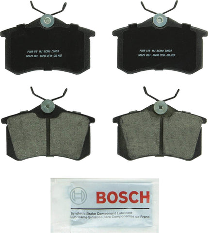 Bosch BC340 QuietCast Premium Ceramic Disc Brake Pad Set For: Audi A3, A4, A6, A8, Allroad, Quattro, RS6, S4, S6, S8, TT; Volkswagen Beetle, Golf, Jetta, Passat, Quantum, Scirocco, Vento, Rear