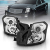 AmeriLite Projector Headlights Chrome (CCFL Halo) for Cadillac CTS - Passenger and Driver Side