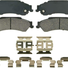 Wagner QuickStop ZD729 Ceramic Disc Pad Set Includes Pad Installation Hardware, Rear