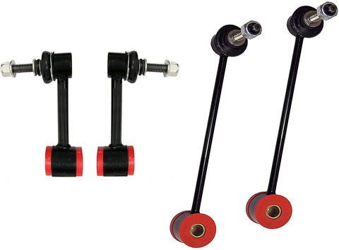 Suspension Dudes 4PC Front Rear Sway Bar Links FITS Jeep Wrangler 2007-2018