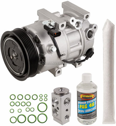 AC Compressor & A/C Repair Kit For Hyundai Sonata 2.4L Non-Hybrid 2011 2012 2013 2014 - BuyAutoParts 60-82372RK New