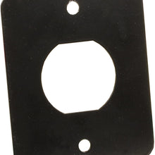 JR Products 15155 12V/USB Mounting Plate - Single Port,Black