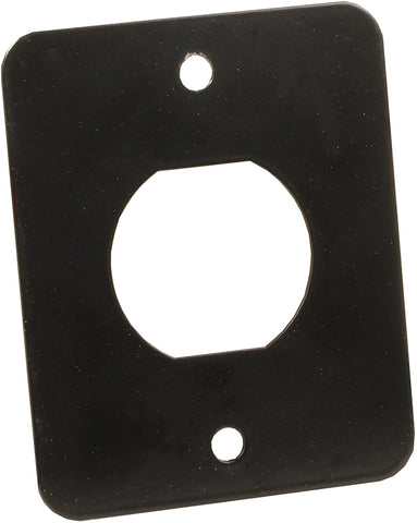 JR Products 15155 12V/USB Mounting Plate - Single Port,Black