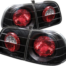 Spyder 5005076 Honda Civic 99-00 4Dr Euro Style Tail Lights - Black (Black)