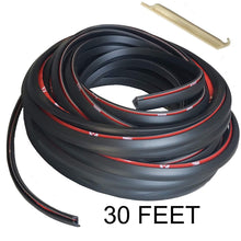 KING FENDER FLARES Edge Trim Rubber Gasket WELTING T-Style 30' FEET - with Alignment Tool for CAR and Truck Wheel Wells - Double Edge - Length 30’ FEET - Automotive Adhesive 3M Tape Bonds to Flare